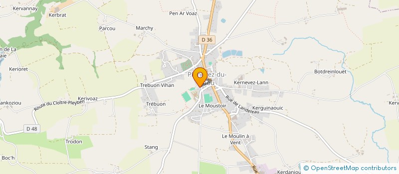 localisation de l'entreprise MONSIEUR PADRIG KERFRIDEN  PLONEVEZ-DU-FAOU