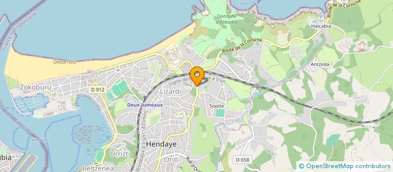 localisation de l'entreprise MONSIEUR PAILLET IKER à HENDAYE