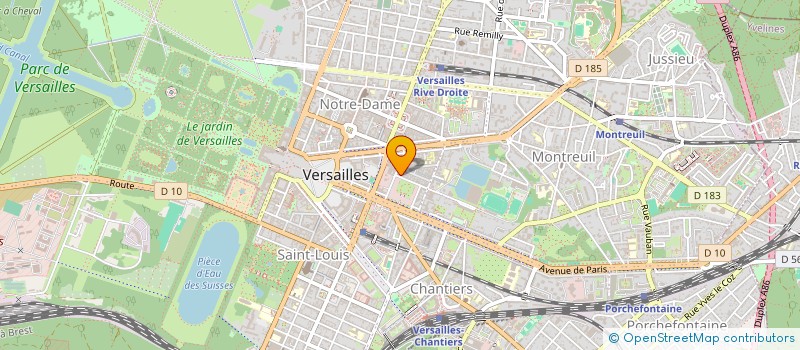 localisation de l'entreprise MONSIEUR PAILLET RICHAUD à VERSAILLES