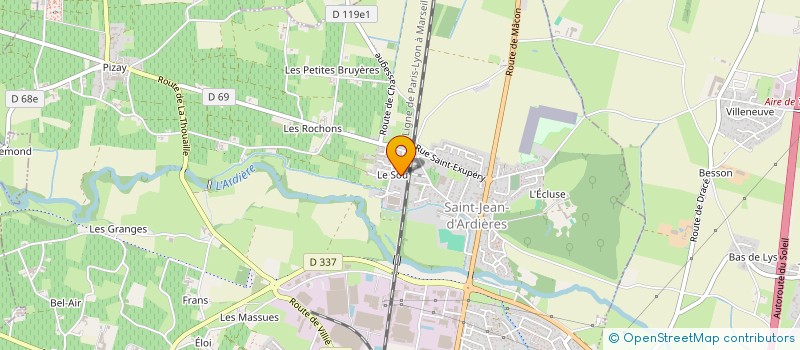 localisation de l'entreprise MONSIEUR PAIMAAN FEDA  BELLEVILLE-EN-BEAUJOLAIS