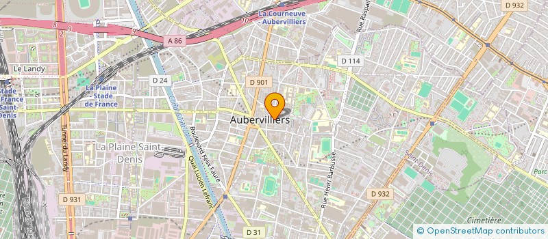 localisation de l'entreprise MONSIEUR PALASH BISWAS  AUBERVILLIERS