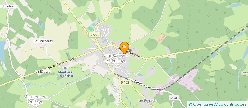 localisation de l'entreprise MONSIEUR PALMERINO MARINI à SAINT-SAUVEUR-EN-PUISAYE