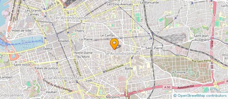 localisation de l'entreprise MONSIEUR PALMIRE MALFATTI  MARSEILLE