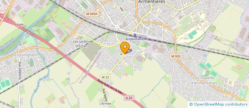 localisation de l'entreprise MONSIEUR PALWINDER SINGH  LA CHAPELLE-D'ARMENTIERES