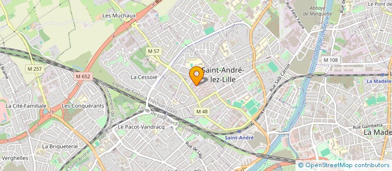 localisation de l'entreprise MONSIEUR PANAYOTIS BITZIKOUDIS  SAINT-ANDRE-LEZ-LILLE