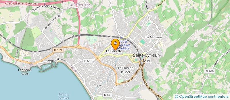 localisation de l'entreprise MONSIEUR PANAYOTIS GEORGALIS à SAINT-CYR-SUR-MER