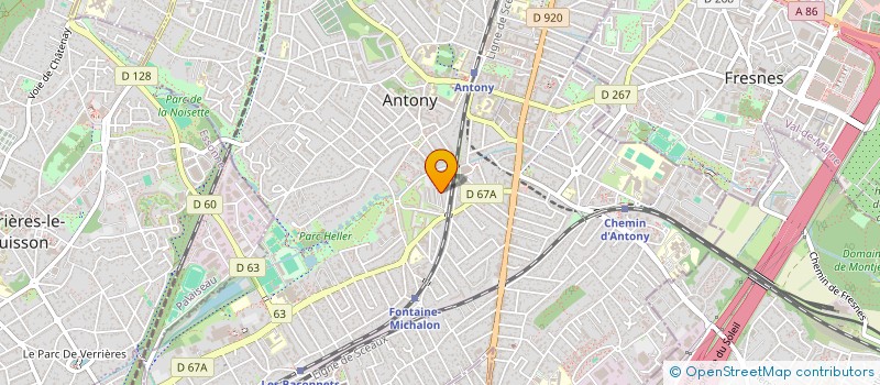 localisation de l'entreprise MONSIEUR PANCHADCHARAM KANESHAKUMAR à ANTONY