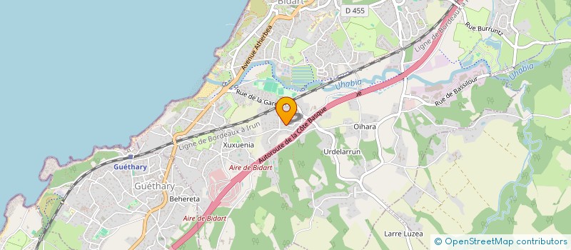 localisation de l'entreprise MONSIEUR PANTXO ITHURRIA  BIDART