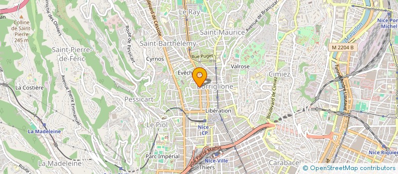 localisation de l'entreprise MONSIEUR PAOLO DE FRANCO à NICE