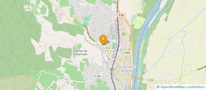 localisation de l'entreprise MONSIEUR PAOLO DOS SANTOS PINTO  BOURG-SAINT-ANDEOL