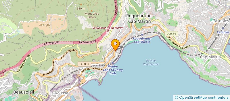localisation de l'entreprise MONSIEUR PAOLO FERRETTO à ROQUEBRUNE-CAP-MARTIN