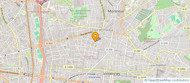 localisation de l'entreprise MONSIEUR PAOLO FRANCO à MONTREUIL