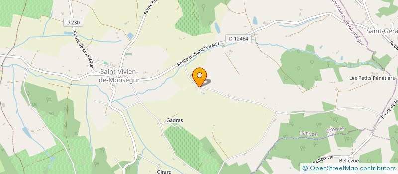 localisation de l'entreprise MONSIEUR PAOLO INTURRISI  SAINT-VIVIEN-DE-MONSEGUR