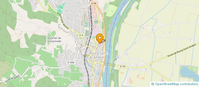 localisation de l'entreprise MONSIEUR PAOLO JULIEN  BOURG-SAINT-ANDEOL