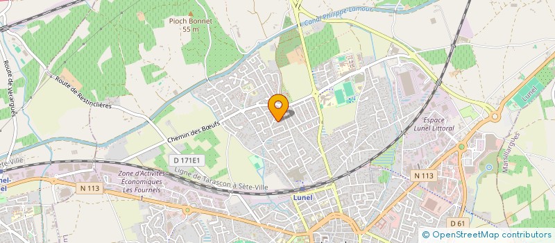 localisation de l'entreprise MONSIEUR PAOLO LAZZARA  LUNEL