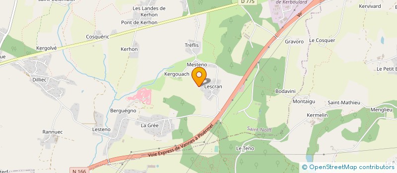 localisation de l'entreprise MONSIEUR PAOLO MERLHIOT à SAINT-NOLFF