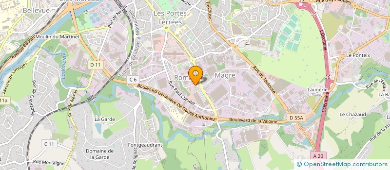 localisation de l'entreprise MONSIEUR PAOLO RASO à LIMOGES