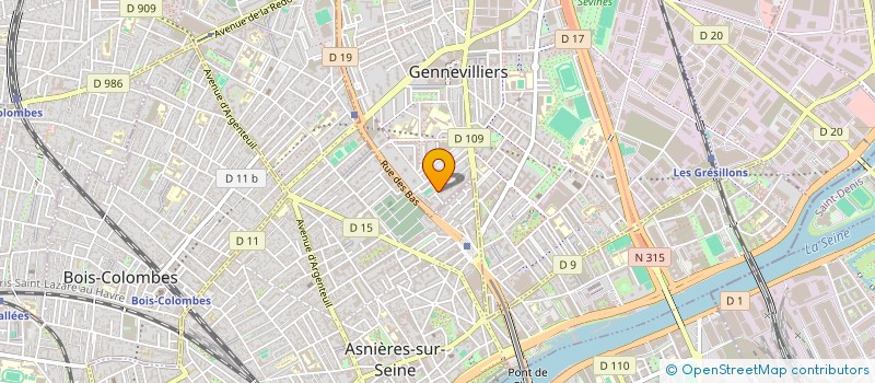 localisation de l'entreprise MONSIEUR PAOLO RICCI à GENNEVILLIERS