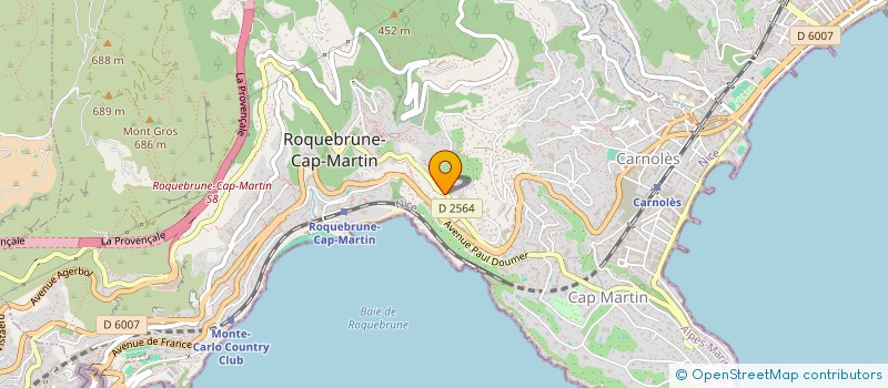 localisation de l'entreprise MONSIEUR PAOLO SALADINI à ROQUEBRUNE-CAP-MARTIN