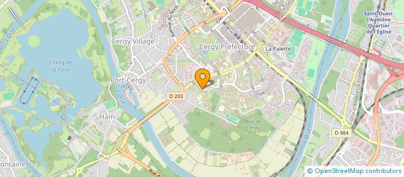 localisation de l'entreprise MONSIEUR PAPA DIOP  CERGY