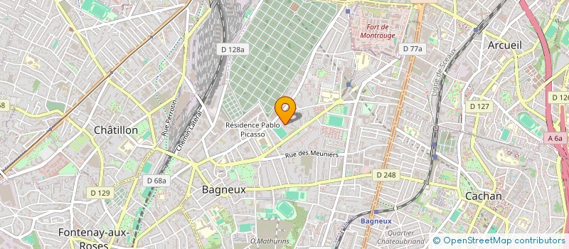 localisation de l'entreprise MONSIEUR PAPA DIOUF à BAGNEUX