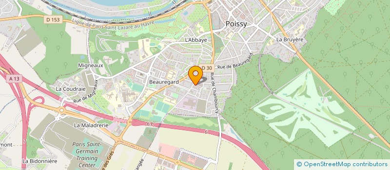 localisation de l'entreprise MONSIEUR PAPA-OUSMANE BA  POISSY