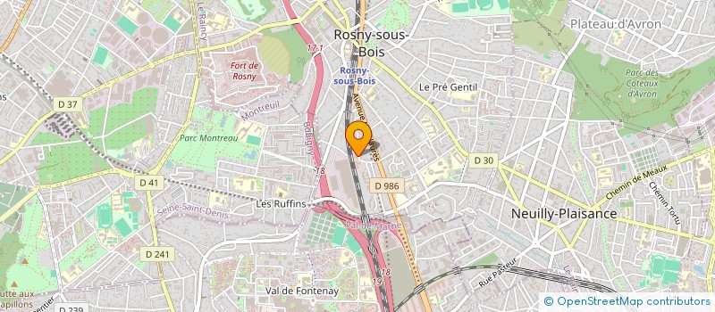 localisation de l'entreprise MONSIEUR PAPE KA à ROSNY-SOUS-BOIS