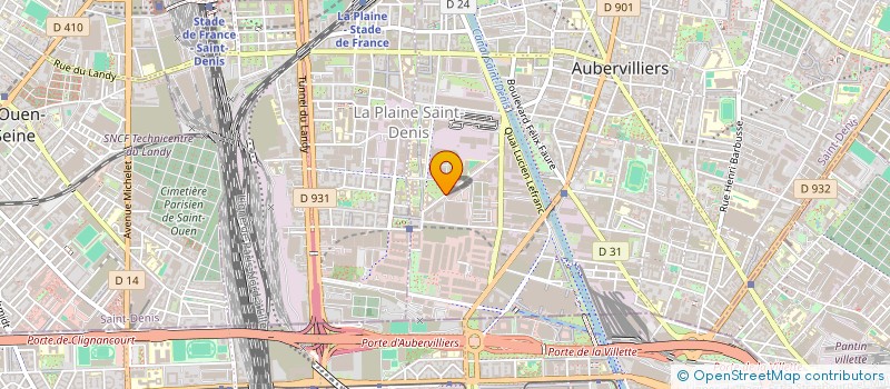 localisation de l'entreprise MONSIEUR PAPE LAITY DIOP  AUBERVILLIERS