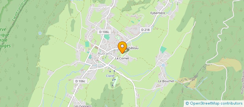 localisation de l'entreprise MONSIEUR PAQUE BLANC PAQUE  AUTRANS-MEAUDRE EN VERCORS