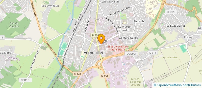 localisation de l'entreprise MONSIEUR PAREBRISE à VERNOUILLET