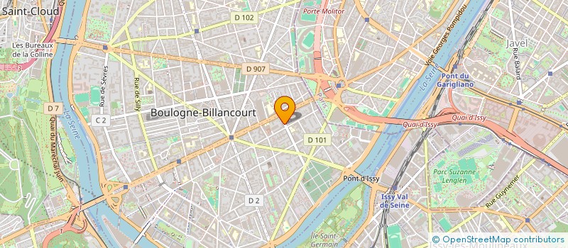 localisation de l'entreprise MONSIEUR PAREDES AGUILERA à BOULOGNE-BILLANCOURT