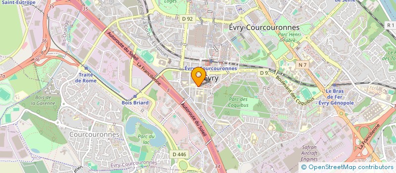 localisation de l'entreprise MONSIEUR PARFAIT DIAKABANA  EVRY-COURCOURONNES