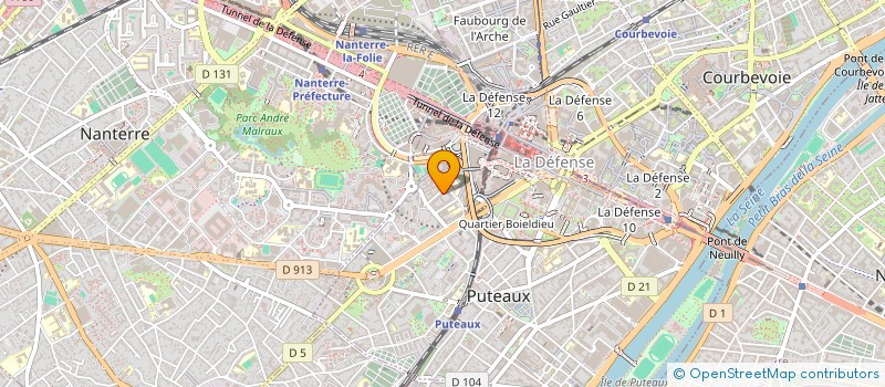 localisation de l'entreprise MONSIEUR PARFAIT DJANHAN  PUTEAUX