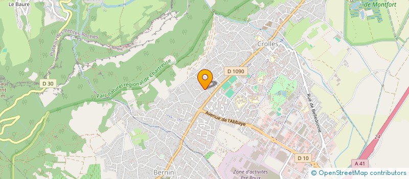 localisation de l'entreprise MONSIEUR PARICK CAMPOY  CROLLES