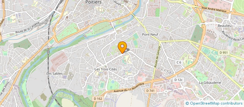 localisation de l'entreprise MONSIEUR PARSA MIRZA HESSABI  POITIERS