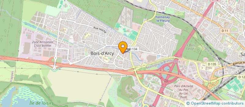 localisation de l'entreprise MONSIEUR PARSIVAL EDJEOU  BOIS-D'ARCY