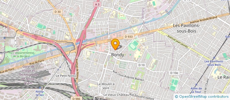 localisation de l'entreprise MONSIEUR PARTHEEPAN THARMAKULASINGAM  BONDY