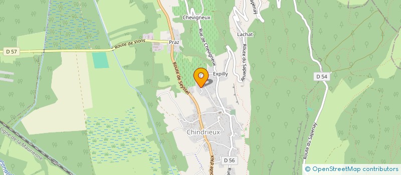 localisation de l'entreprise MONSIEUR PARTRICK GUTH  CHINDRIEUX