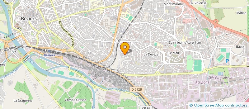 localisation de l'entreprise MONSIEUR PASCAL AGUINALIN  BEZIERS