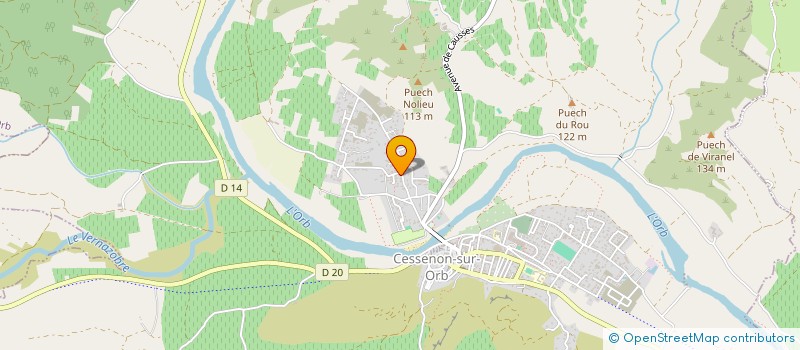 localisation de l'entreprise MONSIEUR PASCAL ALBARACINE  CESSENON-SUR-ORB