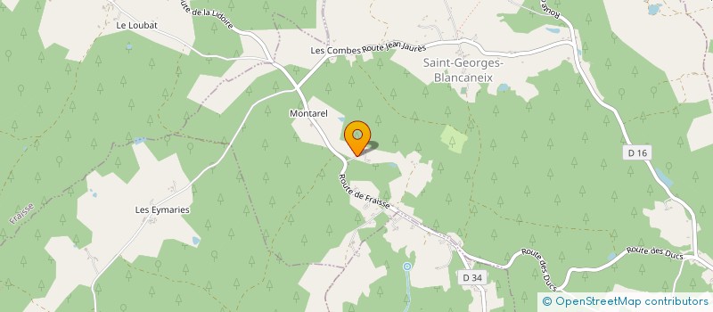 localisation de l'entreprise MONSIEUR PASCAL ALIX à SAINT-GEORGES-BLANCANEIX