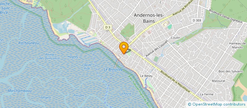 localisation de l'entreprise MONSIEUR PASCAL ALZIEU à ANDERNOS-LES-BAINS