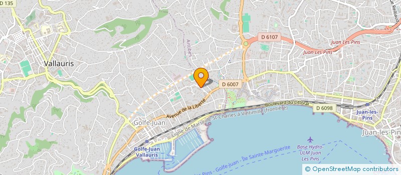 localisation de l'entreprise MONSIEUR PASCAL AMAR  VALLAURIS