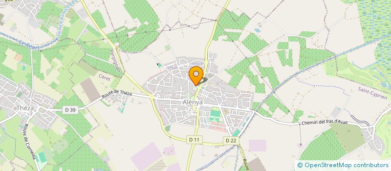 localisation de l'entreprise MONSIEUR PASCAL AMOUROUX  ALENYA