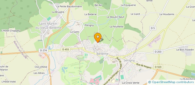 localisation de l'entreprise MONSIEUR PASCAL AMOYEL à BELLEME