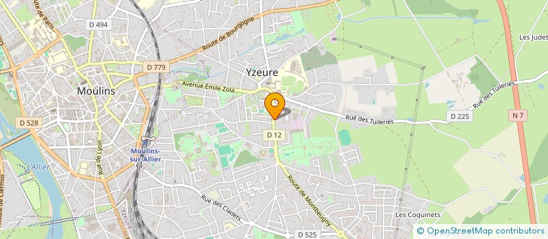 localisation de l'entreprise MONSIEUR PASCAL ANDRE à YZEURE