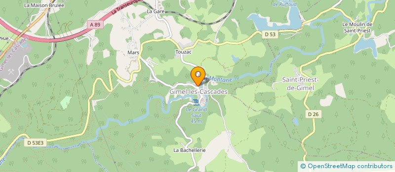 localisation de l'entreprise MONSIEUR PASCAL ANDRIESSENS à GIMEL-LES-CASCADES