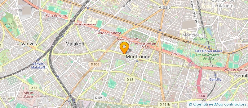 localisation de l'entreprise MONSIEUR PASCAL ANTOINET à MONTROUGE