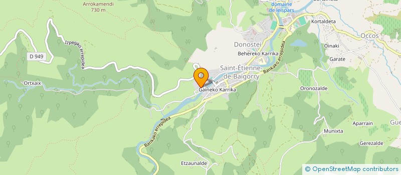 localisation de l'entreprise MONSIEUR PASCAL ARAWGOITZ à SAINT-ETIENNE-DE-BAIGORRY