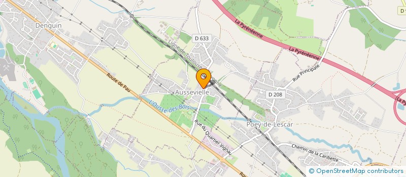 localisation de l'entreprise MONSIEUR PASCAL ARCHIN  AUSSEVIELLE